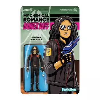 Super7 My Chemical Romance Реакционная фигурка Wave 01 Jet Star Фигурка (Опасные дни) (Без маски)