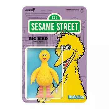 Super7 Sesame Street Большая птица Улица Сезам Фигурка с аксессуарами для коллекционирования и ретро-игрушками - 3,75 дюйма