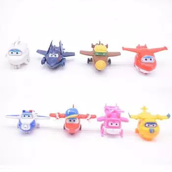 Супер 8 шт. Игрушки Крылья Мини Модели Самолетов Трансформация Самолет Робот Детский Подарок