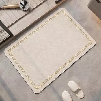 Super Absorbent Bath Mat Bathroom Rug Quick Dry Foot Mat Anti-slip Shower Carpet Bathtub Pad Entrance Doormats Home Washable 40cmx60cm