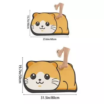 Суперабсорбирующий коврик для ванной комнаты, противоскользящий коврик для ванной, мягкий коврик для ванной, нескользящий коврик для унитаза с рисунком из мультфильма 40cm x 60cm