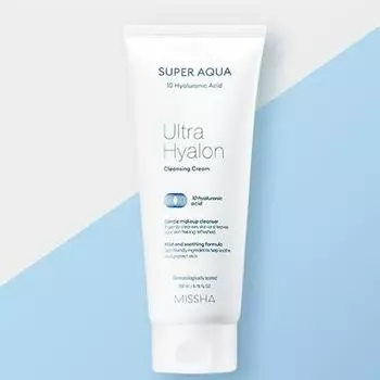 СУПЕР АКВА УЛЬТРА ГИАЛРОНОВЫЙ ОЧИЩАЮЩИЙ КРЕМ 200 мл