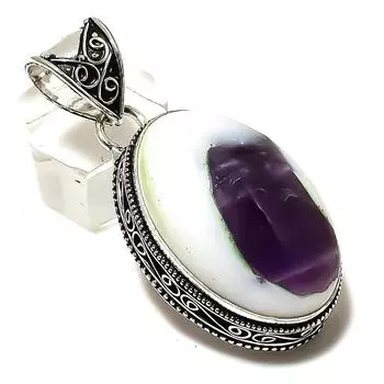Super Amethyst 23 Gemstone 925 Sterling Silver Jewelry Pendant 2.05 h1J57