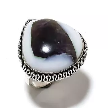 Super Amethyst 23 Gemstone 925 Sterling Silver Jewelry Ring Size 11 Y2E87