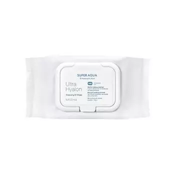 Очищающие масляные салфетки Super Aqua Ultra Hyalon (30 листов)