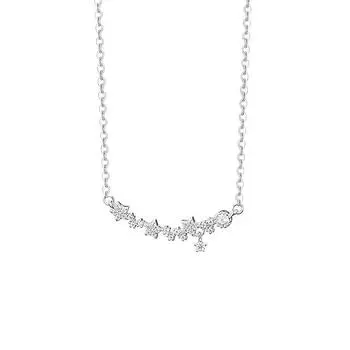 Супер бессмертное изысканное ожерелье из циркония со звездой для женщин, высококачественная цепочка на ключицу для поездок на работу, новогоднее издание