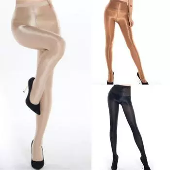 Супер блестящие глянцевые женские сексуальные эластичные чулки размера 70D плюс колготки One size