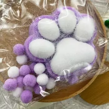 Супер большая 10 см плюшевая игрушка Taba Squishy Paw для снятия стресса и декомпрессии с флокированием