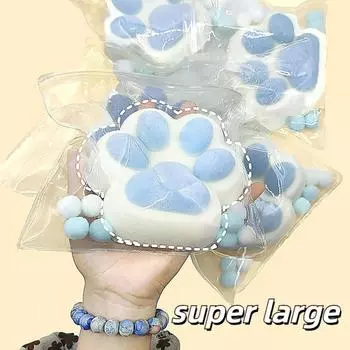 Супер большая игрушка для сдавливания кошачьей лапы, разминающая игрушка для декомпрессии, забавная мультяшная игрушка-непоседа для детей style 2