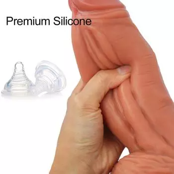 Очень большой мягкий силиконовый реалистичный дилдо - Постепенно меняющий цвет игрушка для взрослых для женщин, Стимуляция точки G S