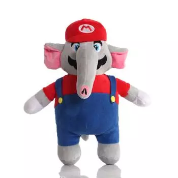 Супер Брат Слон Плюшевая Игрушка Милая Плюшевая Набивная Кукла Животное Для Поклонников Подарок