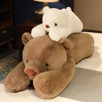 Супер милая плюшевая игрушка-панда, кукла-полярный медведь, большая подушка, кукла-обнимашка для девочки 65cm0.65kg