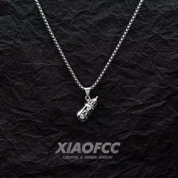 Super Cute Small Feeding Bottle Hip-Hop Street Children s Pendants Necklace Small bottle necklace 60cm