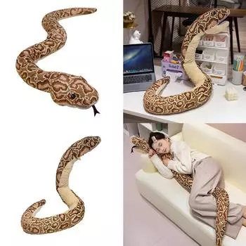 Супер-длинная игрушка-змея, большой размер, мягкая игрушка для розыгрыша на Хэллоуин, игрушка-обнимашка, подушка для дивана, мягкая игрушка-змея