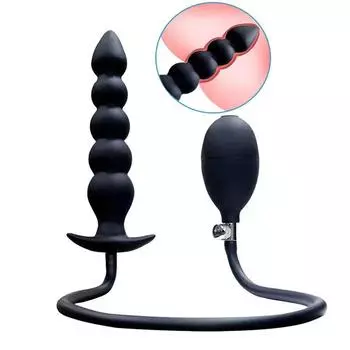 Супер длинная надувная анальная пробка, расширяемый дилдо, большая анальная пробка, массаж простаты для точки G, анальный тренажер, БДСМ-секс-игрушки для женщин и мужчин
