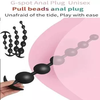 Супер длинные анальные шарики Анальная пробка Массаж простаты Большая анальная пробка Вагинальные шарики Анальная стимуляция Дилдо Глубокий анальный секс-игрушка 3 beads