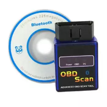 Супер ELM327 Bluetooth V2.1 OBD сканер автоматический диагностический тестер и 1,5 м OBD1 к OBD2 16pin папа к женскому удлинителю транспортного средства синий
