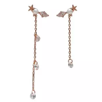 Супер Фея Длинные Кисточки Цветок Жемчужные Серьги Темперамент Французская Ретро Мода Новый Стиль