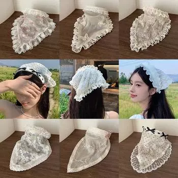 Супер Фея кружево бабочка цветок ободок Ниша Милые аксессуары для волос ободок для отпуска фото платок