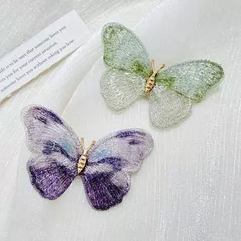 Супер Фея Свет Роскошь Ретро Вышивка Бабочка Брошь Мечта Цвет Темперамент Корсаж Одежда Аксессуары Женщины