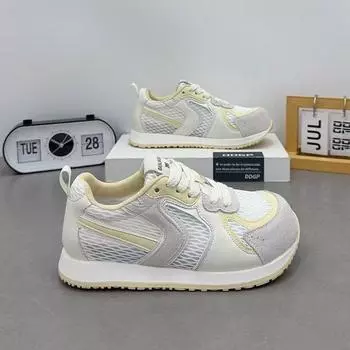 Super fire fat head German training shoes women s summer breathable mesh 2025 new fashion versatile platform sports and leisure women s shoes 35