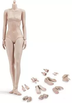 Супер гибкая женская фигурка стальной скелет Сантан маленькая грудь 1/6 ST-92001A