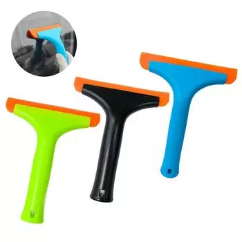 Супер гибкий силиконовый скребок для мытья окон с длинной ручкой для лобового стекла автомобиля синий