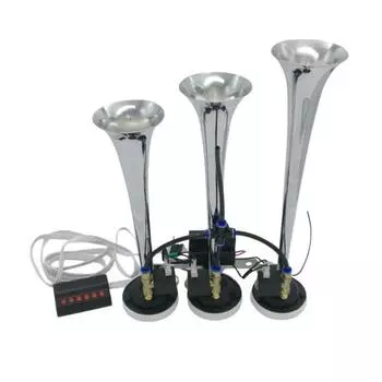 Супер громкий электрический с воздушным рогом, полированный компрессор, легкая поверхность, устойчивая к ржавчине, для установки