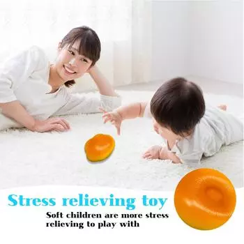 Супер игрушка для декомпрессии - Облачный хлеб Медленно соси палец Декомпрессия Супер мягкий молочный щипающий забавный пластик One Size