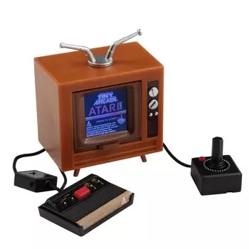 Супер импульс крошечный аркадный Atari 2600 коричневый