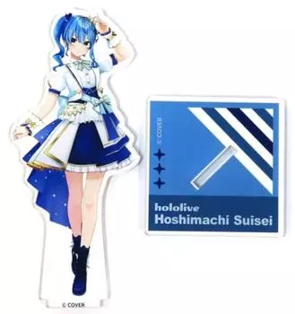 СУПЕР ЭКСПО 3D акриловая подставка Яркий костюм Suisei Hoshimachi Hololive 2023 версия