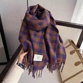 Супер красивый шарф 2023 года в корейском стиле, новый осенний и зимний шарф для студенток в корейской версии 64x200cm