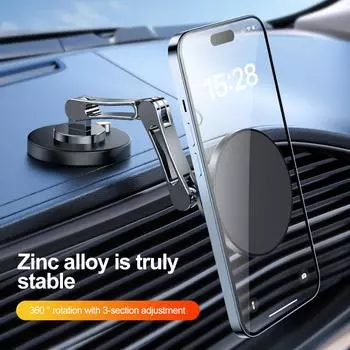 Супермагнитный автомобильный держатель для телефона Magsafe с вращением на 360 градусов, подставка для мобильного телефона, магнитное крепление на вентиляционное отверстие для Apple IPhone 15 14 Xiaomi