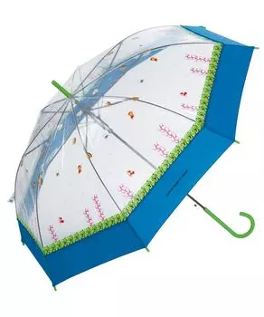 Super Mario Underwater Dot Blue Rib 60 см Большой персонаж игры Nintendo Collaboration Cute Commuting to School [2024] Wpc. [Виниловый зонт] Братаны. Мужской