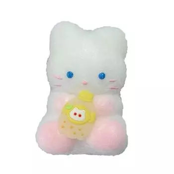 Супер милая детская бутылочка кошка стайка сжимающая мягкая клейкая декомпрессионная игрушка медленная One Size