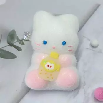 Супер милая детская бутылочка кошка стайка сжимающая мягкая клейкая декомпрессионная игрушка медленная One Size