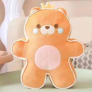 Супер милая плюшевая игрушка Пряничный человечек, подушка-игрушка, милый динозавр, медведь, пингвин, животное, печенье, кукла, подушка 30cm