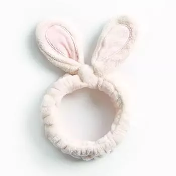 Супер милая трехмерная проволочная кроличья ушка пушистая повязка для мытья лица маска для макияжа женские аксессуары для волос головной убор