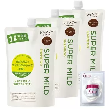SUPER MiLD Shampoo Refill 1L x 3 Bonus [Bulk Purchase] +