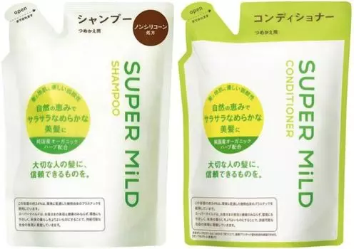 Super mild shampoo refill 400ml conditioner refill 400ml set [Set purchase] +