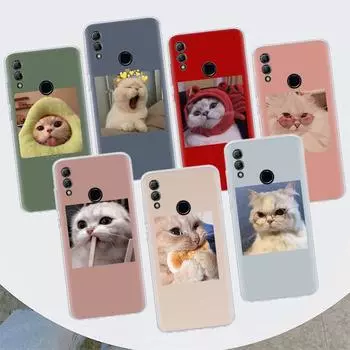 Супер милый чехол для телефона с изображением кота и котенка для Huawei Y5 Y6 Y7 Y9S P Smart Z 2021 2019 Honor 10 Lite 9 20 9X 8S 8X 8A Pro 20i Huawei Y5 2019