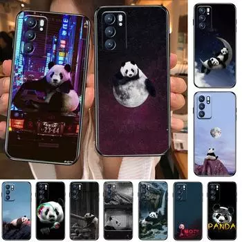 Супер милый чехол Panda для Realme C3, мягкая силиконовая задняя крышка OPPO Realme C3 RMX2020, чехол, чехол, Funda find x3 pro C21 8 Pro A91 oppo find x3 pro