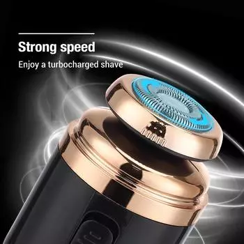 Супер мини электробритва для мужчин USB зарядка портативный триммер для бороды бритва для носа водонепроницаемый бритва поддержка путешествия бизнес чёрный