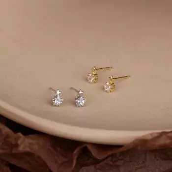 Супер мини-серьги Звезда Серьги в форме пятиконечной звезды Милые и симпатичные серьги для студентов Универсальный женский тренд золотой