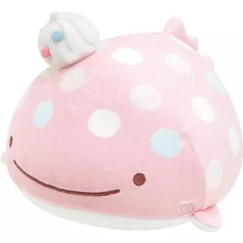 Super Mochimochi Round Stuffed Toy MO56501 San-X Jinbe-san (S) Jinbee-san (Pink)