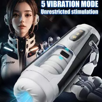 Супер моторный мех воин мужской мастурбационный стаканчик 5D канал 7 режимов телескопическая вибрация интерактивный голос сосание пениса умная чашка взрослый мужской оргазм игрушка