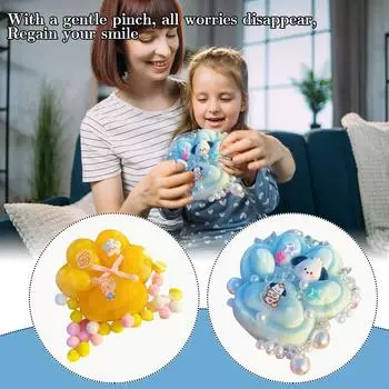 Супер мягкая игрушка для разминания кошек TPR декомпрессионная творческая игрушка для медленной декомпрессии милая вентиляционная игрушка для разминания One Size жёлтый