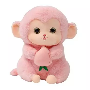Супер мягкая кукла-симуляция обезьяны, мультяшная обезьяна, мягкие игрушки, плюшевая игрушка-обезьяна, подруга 20cm розовый