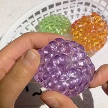 Супер мягкие радужные бусины, тянущаяся игрушка, прозрачная, медленно отскакивающая игрушка, детские игрушки синий