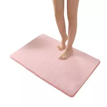Супер мягкий дверной коврик для домашней ванной комнаты, впитывающий напольный коврик для туалета и ванной комнаты, ковер из искусственного кашемира 40*60cm